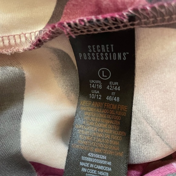 Secret possessions slip dress floral nightgown sleepwear - Picture 5 of 7